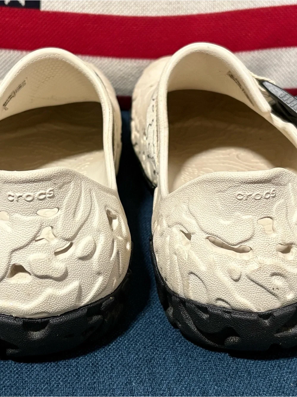 CROCS Men’s All-Terrain Clog in Beige with Black Soles